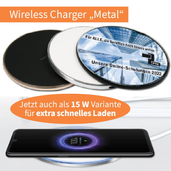 Der Wireless Charger Metal - jetzt mit noch mehr Power